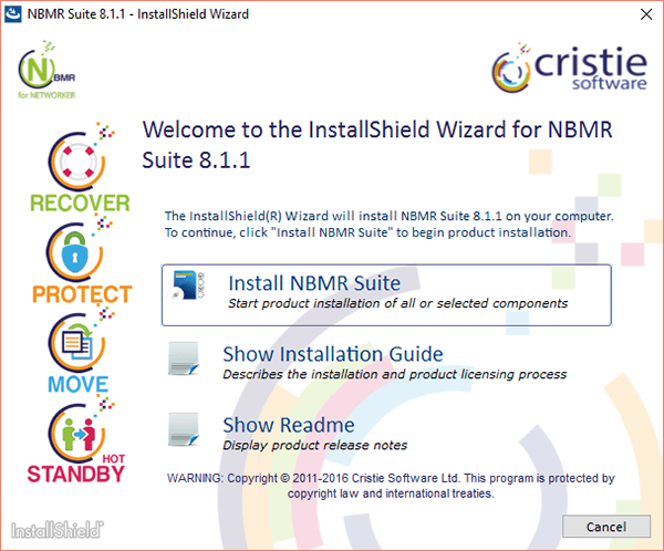 welcome installation screenshot